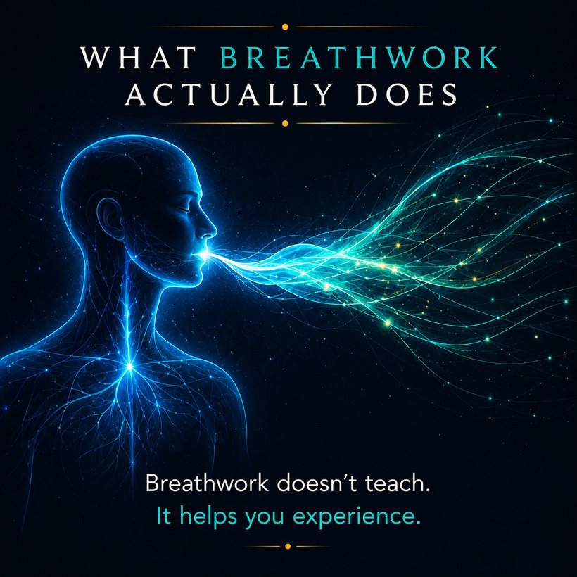 What breathwork actually does: it helps you experience.